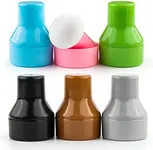 Briartw 6 Pcs/Pack Ink Applicator with Storage Cases,Inking Sponge,Paper Pouncers are A Tool for Direct Ink Application On Intricate Die Cuts, Stencils(Grey/Brown/Black/Light Blue/Pink/Cyan)
