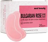 Under Eye Patches Eye Masks For Dark Circles And Puffiness 20 pairs 40 pcs [med beauty] (Bulgarian Rose Gold)