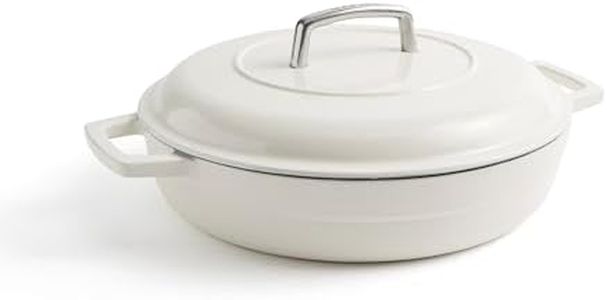 Martha by Martha Stewart 3.5 QT Enameled Cast Iron Braiser w/Lid - Crescent Moon
