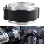 RiAiCiING 3 Inch Aluminum Quick Release V Band Clamp, 76mm Intake Intercooler Pipe Clamp for Intercooler Pipe Clamp Throttle Union Sleeve, 32516 Pinless HD Clamp, (Black)…