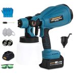 TOMAHAWK® CPS-3125 Power Paint Sprayer 37000 RPM Noload Speed, 200cm-500cm Spraying Diameter with 21V-1 X 3.0 Ah Battery | Suitable for Wall, Door Paintings