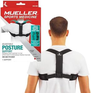 Mueller Mueller Adjustable Posture Corrector, Black One Size Fits Most