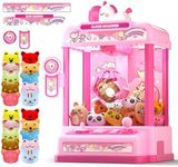 Skirfy Claws Machines for Kids Age 6+, Mini Vending Machines Girls Unicorns Toys with Sound & 20 Mini Plush Toys,Arcades Game Indoor Toy for Home Party Birthday