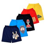 T2F Boy's (BYS-Shorts-S8_Multicolour_4-5 Years)