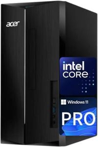 Acer Aspire Business Desktop | 16GB DDR5 RAM, 1TB Storage(512GB SSD & 500GB HDD) | 14TH Intel 4-core i3 (Beat i5-12400T) | WiFi6+Bluetooth5.1 | Keyboard+Mouse | Windows 11 Pro