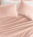 Linen Market Queen Sheet Set 4 Piece - Ultra Comfortable & Breathable Cooling Queen Bed Sheets - Deep Pocket & Wrinkle-Free Sheets Fits 16" Mattress - Extra Soft & Oeko-TEX Certified - Blush