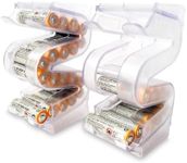 Kalinar Battery Ladder Case - Battery Organizer & Dispenser (AA, 2-Pack)