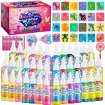 Golinkid Magic Water Elf Toy Kit for Kids, 40 Bottles Aqua Fairy Water Gel Kit, 4 Style Magic Water Kits with 24 Molds 10 Pack of Magic Powder, Crate Your Own Water Pets Craft Kits（40 Colors）