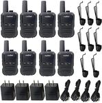 Radtel RT12 Rechargeable Walkie Talkies for Adults Long Range Handheld FRS Two Way Radio 16CH VOX for Camping Hiking School Church Restaurant(8 PCS)