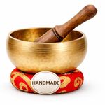 Tibetan Singing Bowl Set - Easy To Play for Beginners - Authentic Handcrafted Mindfulness Meditation Holistic Sound 7 Chakra Healing Gift by Himalayan Bazaar (3)