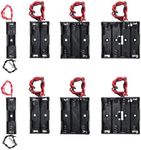 AEDIKO 8pcs AA Battery Holder 2pcs Single AA Battery Holder 2pcs 2x 1.5V 2 AA Battery Holder 2pcs 3 AA Battery Holder with Wires 2pcs 4x 1.5V 4 AA Battery Holder