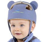 Ocanoiy Baby Infant Toddler Helmet Toddler Cap Cushion Children Adjustable Infant Helmet Hat Harnesses Cap Kid Child for Crawling Walking Playing (Gray)