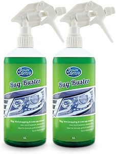 Greased Lightning Bug Buster Twin Pack - Bug and Tree Sap Remover - Removes Bird Droppings, Tar, Bugs, and Tree Sap - Safe for Windscreens, Mirrors, Bonnets, and More - 2 x 1 Litre