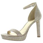 MICHAEL Michael Kors Womens Margot Suede Dress Heels Gold 9.5 Medium (B,M)