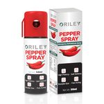 ORILEY 50ml Self Defence Pepper Spray Reliable Range Pocket Size Self-Defense Protection & Safety for Girl Women and Men (Pack of 1)