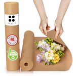 Ofelia & Co. Kraft Wrapping Paper Roll 17.5 inch x 100 feet (1200 inch) Made of Recycled Materials, Proudly Canadian, Perfect for Packing, Arts and Crafts Uses