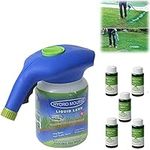 Seed Sprayer, Liquid Lawn System Grass Seed Sprayer with 5 Bottle Nutrient Solution Garden Tools, Hydro Mousse Household Seeding System Liquid Spray Seed Lawn Care