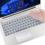 OJOS Keyboard Cover Skin for 14" HP Probook 440 G8 G9/HP Probook 445 G8 G9/HP Probook 640 G7 G8 14 inch Laptop, 2023 2022 2021 New HP Probook 14 Keyboard Protector Cover Skin-Clear