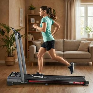 Cockatoo Smart-Walk 2AH Slimmest Walking Pad for Home with Handle 2HP-3.5HP Peak, Under Desk Treadmill for Home Use, 3 Level Manual Incline 6 Automatic Program, Max User Weight 110Kg