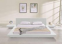 Matisse Fujian Platform Bed 2 Night Stands King (Ash White)