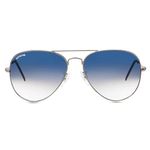 Royaltail Aviator Sunglasses Pilot Shape Silver Frame & Blue Gradient Glass, Unisex Square 100% UV Protected | For Men & Women | For Eye Protection, Safety, Party, Styling & Driving