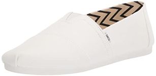 TOMS Men's Alpargata Loafer Flat, White, 9.5