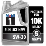 Mobil 1 120764 Synthetic Motor Oil 5W-30, 5 Quart