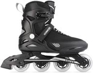 COSMOID Men's Adult Fitness Inline Skate-Roller Skates Blades Adult Male, Indoor Outdoor Black,Size 5-12,Move