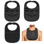 Oudain 3 Pcs Tracheostomy Shower Cover Waterproof Laryngectomy Neck Stoma Protector Breathable Adjustable Tracheotomy Cover(Black)