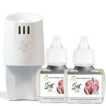 Scent Fill 100% Natural Peppermint Plug in Air Freshener, Scented Oil Refills, 2 Refills + Diffuser