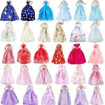 E-TING 5pcs Gorgeous Princess Dresses Gowns Outfit for Girl Dolls （Random Style）