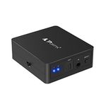 Portta SPDIF Toslink Switcher 2x1 Digital Optical Audio Switch with IR Remote Control 1:1 Transmission for Xbox/Blu-ray player/Sound Bar/Receiver/Speakers/DVD Player/Amplifier and More