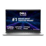 Dell 15 Thin & Light Laptop, 13th Generation Intel Core i3-1305U Processor, 8GB DDR4 + 512GB SSD, 15.6" (39.62cm) FHD 120Hz 250 nits Display, Windows 11 + MSO'21, 15 Month McAfee, Titan Grey, 1.69kg