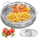 2 Pack Air Fryer Silicone Pots, 7.9 '' Reusable Air Fryer Silicone Liner Bowl Basket Tray Accessories for COSORI Instant Vortex Ninja Chefman Ultrean GoWISE Power XL Air Fryer Steamer Oven Microwave