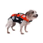 EzyDog Micro Doggy Flotation Device (DFD) for Small Dogs - Premium Adjustable Life Jacket Vest for Dogs Under 15 Pounds - Durable Grab Handle and Reflective Trim for Safety (X-Small, Red)