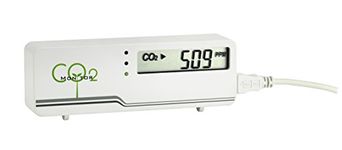 TFA Dostmann CO2 Monitor AIRCO2NTROL MINI, 31.5006.02, to monitor the CO2 concentration in buildings, (L) 116 x (B) 24 x (H) 42 mm, white