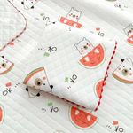 Reexplore Ultra Super Soft 100% Knitted Cotton Baby Swaddle Cloth | Soft Cotton Sheets Baby Wrap Fluffy 3 Layered AC Wrapping Receiving Blanket for New Born Babies (85x85 Cm,)-Pack of 1 (White 5)