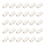 uxcell 30pcs 2mm Dia Ceramic Tube Insulated Electronic Wire Bundle Heat Insulation Protection Single Bore