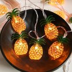 Pineapple Fairy String Lights,9.8 ft 20 LEDs Waterproof Copper Wire Fairy Pineapple Twinkle String Decorative Lights for Bedroom Summer Garden Yard Landscape Wedding Party