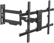 Mount-It! UL Certified Heavy Duty Full Motion TV Wall Mount for Most 37-80 Inch Flat Screen TVs, Wall Mount Bracket Max VESA 600x400, Holds up to 110lb, Full Motion TV Mount 55 inch, 65 inch, 80 inch