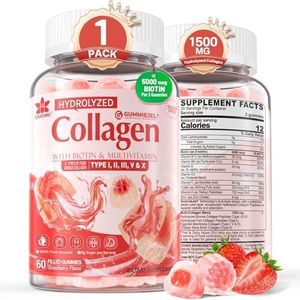 Collagen Peptide Gummies Sugar Free Multi Hydrolyzed 1500mg