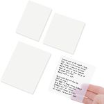 150 Sheets Clear Sticky Note Pads, 3 Sizes Transparent Sticky Notes Pads Levin Set Waterproof Self-Adhesive Translucent Memo Tabs, Books Annotating Message Reminder for School, Office