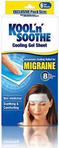 KOOL'n'Soothe Cooling Gel Sheet Migraine 6 Gel Sheets