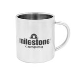 Milestone Camping 65980 Stainless Steel Camping Mug/Double Walled with 300ml Capacity/Camping, Festivals, Fishing