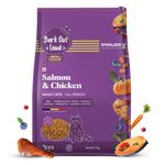 BARK OUT LOUD - Premium Cat Dry Food | Fresh Salmon & Chicken | Hairball Control | Added Taurine |Omega Fatty Acids | Probiotivs -No Preservaties - Made in Belgium Kibbles for Adult Cat 1kg