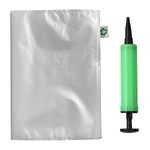 Miupoo Packaging Air Bags,Clear Plastic Inflatable Air Packaging Protector Bag with Free Pump Cushion,Air Cushion Blocking Packaging Bag,12x16 Inches,50 Pieces