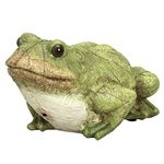 Bits and Pieces - Frog Motion Sensor and Detector Statue - Animal Gardening Gifts - Weather Resistant Garden Decoration Sculpture - 4½" x 8½"