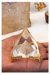 eshoppee vastu/feng Shui/Reiki/Crystal vastu Pyramid with Stand Pyramid for Positive Energy and Vastu Correction.Good Luck & Prosperity