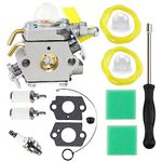 HUSWELL CS26 CS30 Carburetor for Ryobi Homelite SS26 SS30 CS30 25cc 26cc 30cc 308054043 RY28020 (CS26) UT22600 26cc String Trimmer Weed Eater RY09055 Blower Vacuum RY28065 26CC Brushcutter Parts