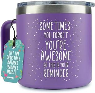 KLUBI Birthday Gifts for Women Who Have Everything - Sometimes You Forget You Are Awesome Gifts for Women Birthday Gifts for Mom From Daughter 14oz Purple Mug Gifts Baskets for Women Fun Teacher Gift